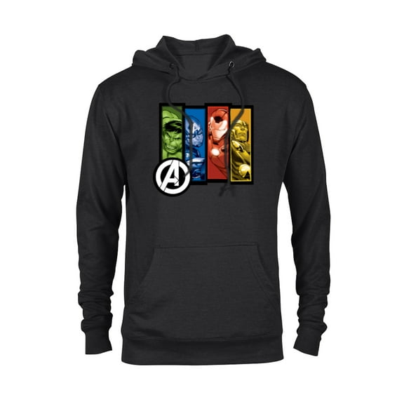 Marvel Avengers Four Heroes Four Colors - Pullover Hoodie for Adults - Customized-Black