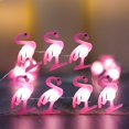 thumbnail image 1 of Pink Flamingo String Lights, USB & Battery Operated Cute Night Lights with Remote, 6.6 FT 30LEDs Animal Theme Fairy Lights for Home Wedding Birthday Xmas Theme Party Decor(Warm White), 1 of 6