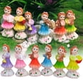 thumbnail image 4 of POINTERTECK Flower Fairy Decoration with Musical Instruments Hand-made Garden Resin Micro Bonsai Ornament Resin Crafts, 4 of 10