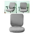 thumbnail image 4 of serony Computer Chair Cover Swivel Chair Cover for Rotating Chair Gray, 4 of 8
