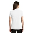 thumbnail image 2 of Port Authority Adult Female Women Plain Short Sleeves Polo White X-Small, 2 of 4