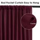 thumbnail image 5 of Cortinas de fondo SoarDream Burgundy, 4 paneles, 1,5 x 3 m, poliéster, 5 of 8