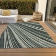 thumbnail image 6 of Addison Rugs Chantille Indoor/Outdoor Transitional Stripes Black Washable Rectangle Rug, 2'6" x 3'10", 6 of 6