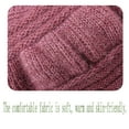 thumbnail image 5 of Womens Winter Warm Elastic Soft Ear Protection Knitted Scarf Mask hat Fleece Lined Beanie Hat one-Piece hat, 5 of 6