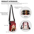 thumbnail image 6 of HELLHERO Santa Claus Gift Design Women Crossbody Bag for Women Double-layer Sling Bag Polyester Lightweight, 6 of 7