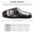 thumbnail image 2 of Womens Cozy Slippers Kuromi And My Melody Warm Soft Plush Slipper Slip-on House Shoes for Home Indoor Outdoor, 2 of 7