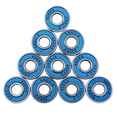thumbnail image 2 of 10 Unids Premium ABEC-9 608RS Rodamiento de Ruedas de Skate Rodamiento de , Azul, como se describe shamjiam Roller Skate Wheel Bearings, 2 of 8