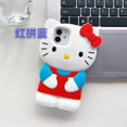 thumbnail image 1 of Fundas de teléfono de silicona de Hello Kitty para iPhone, 11, 12, 13, Promax, X, XS, MAX, XR, 7p, 8p, funda trasera de protección de lente, Kawaii, 1 of 4