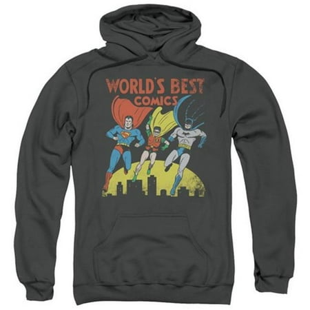 Justice League DC Comics World's Best Adult Pull-Over (Best Exercise For Women Over 45)