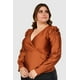 thumbnail image 5 of Blusa formal de satin Roman Fashion /Tallas Extras, 1789 (Chedron naranja oscuro 42, 5 of 7