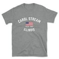 thumbnail image 1 of Carol Stream Illinois Patriot Men's Cotton T-Shirt, 1 of 1