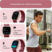 Fitbit Versa 4 Fitness Smartwatch, GPS,24/7 Heart Rate, Beet Juice/ Copper Rose