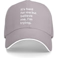 thumbnail image 2 of Believe Me I'm Trying My Best Hat Classic Low Profile Baseball Cap Adjustable Golf Dad Hats, 2 of 8