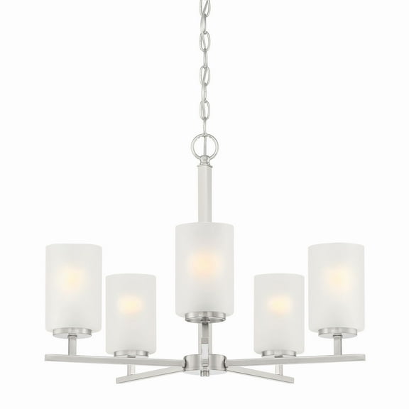 Designers Fountain Carmine 5 Light Brushed Nickel Chandelier, D239M-5CH-BN