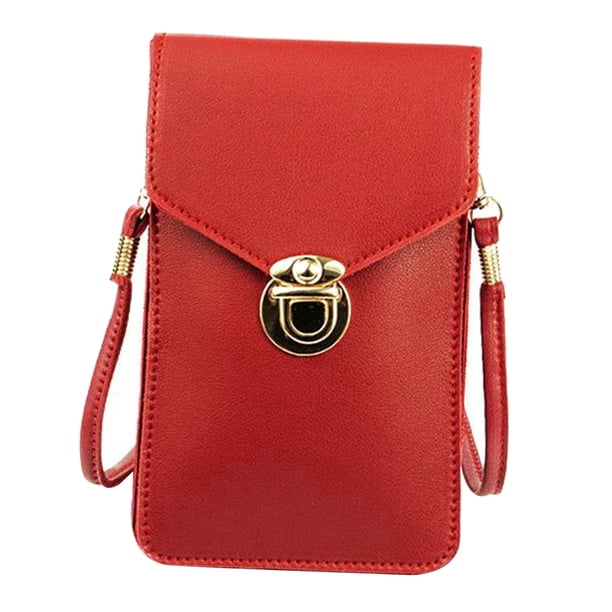 Bolso Bandolera para Mujer con Pantalla Táctil Sunnimix Rojo