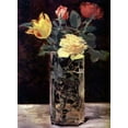 thumbnail image 2 of Manet, Edouard 11x14 White Modern Wood Framed Museum Art Print Titled - Vase of Flowers, 2 of 4