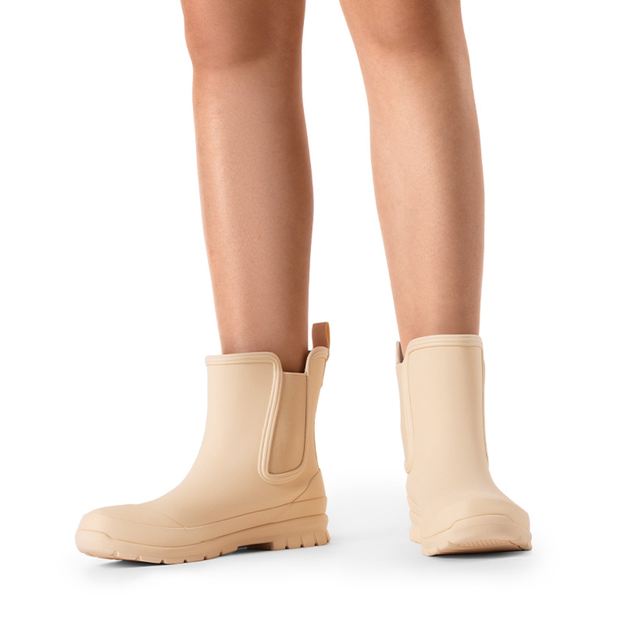 DREAM PAIRS Women's Waterproof Chelsea Rain Boots, Slip-Resistant Ankle Rubber Boots for Outdoor Wear
