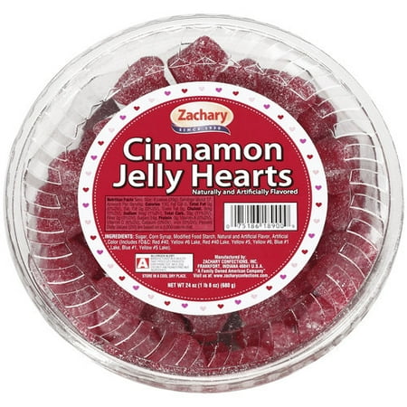 Zachary Cinnamon Jelly Hearts, 24 Oz.