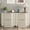 Whitewash-2 Drawers, variant on Brafabhome Nightstand with Fast Charging Station, Curved Profile Fluted Night Stand with 2 Drawers, Modern Bedside Table Accent End Table for Bedroom Living Room | Walnut