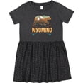 thumbnail image 3 of Inktastic Wyoming Vacation Bear Silhouette Girls Toddler Dress, 3 of 5
