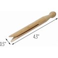 thumbnail image 4 of Natural Wooden Pegs for Crafting and Laundry Use, 100-Pack, 4 of 4