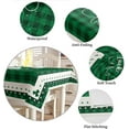 thumbnail image 5 of St.Patrick''s Day Tablecloth Rectangle/Oval 60x120in Lucky Shamrocks Black and Green Buffalo Plaid Tablecloths Waterproof Table Cloth for Kitchen Indoor Outdoor Table Cover for Dining/Party Decoration, 5 of 6