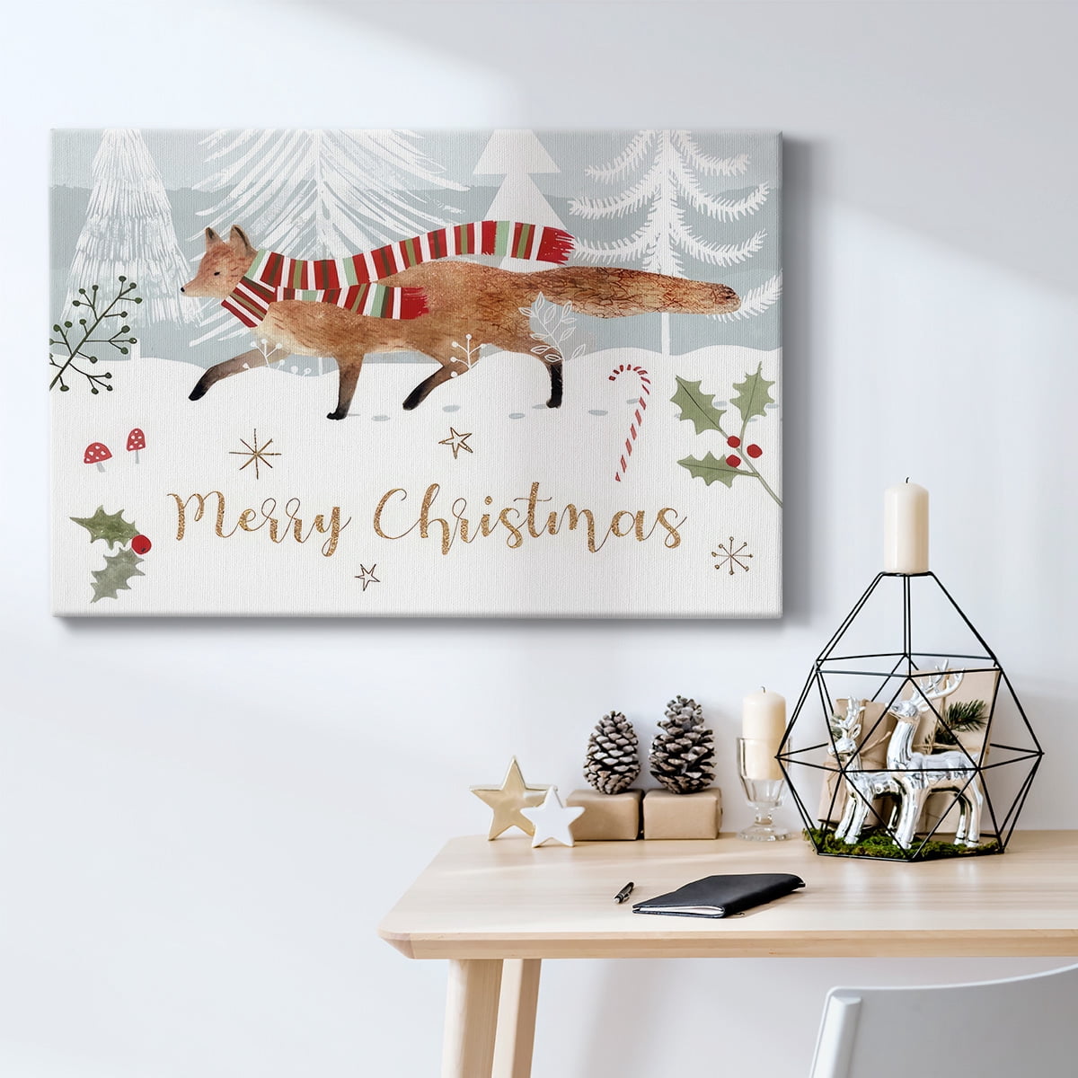 Woodland Christmas Collection A- Gallery Wrapped Canvas