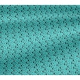 thumbnail image 4 of oneOone Cotton Jersey Aqua Blue Fabric Tree & Bear Cartoon Craft Projects Decor Fabric Printed By The Yard 58 Inch Wide, 4 of 4