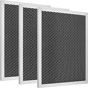 Jovitec 3 Pack Range Hood Filter 97007696 Aluminum Charcoal Combo Compatible with Broan, Kenmore, Maytag, Replace for 1172266, 41F, 5-3082, 51113711, Size 8-3/4 x 10-1/2 x 3/8 Inch