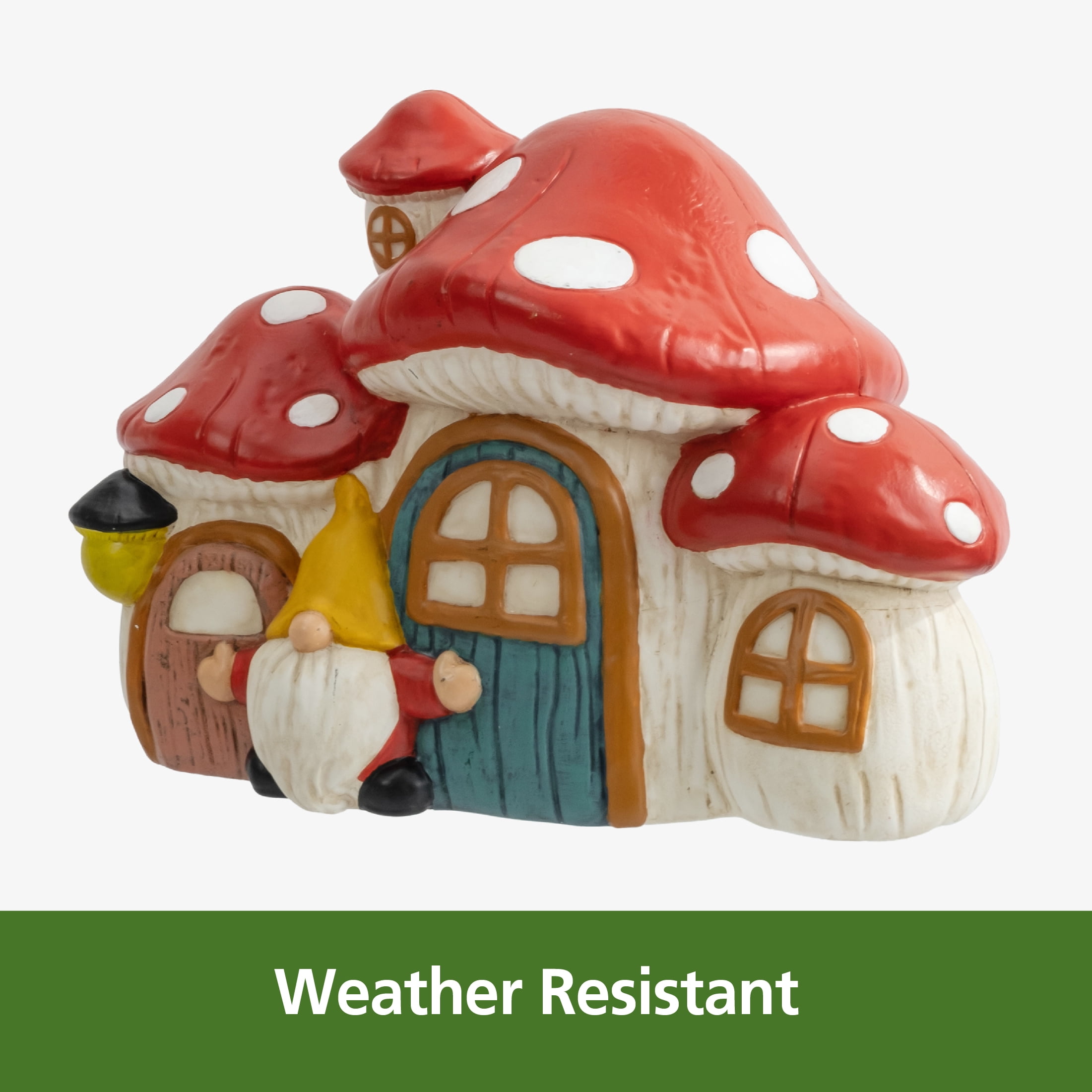 Mainstays Weather-Resistant Mushroom Village Outdoor Garden Statue