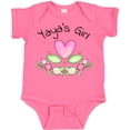 thumbnail image 3 of Inktastic Yaya's Girl Heart Flowers Girls Baby Bodysuit, 3 of 5