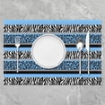 thumbnail image 2 of Ombre Striped Placemats Set of 4 Red Brown Striped Table Place Mats Retro Stripe Swirl Placemat for Kitchen Dining Table 18"x12" Geometric Circle Stripes Indoor Outdoor Decor Table Mats Easy to Clean, 2 of 4
