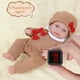 thumbnail image 5 of Conjunto de vestido navideño para muñecas Reborn de 30 cm | Disfraces navideños en rojo, marrón y rosa | Tela elástica de algodón, juguete fácil de vestir para niñas de 3 a 6 años, 5 of 5