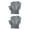 Grey, variant on Eoperou 2 Pairs Breathable Sweat Absorbing Half-finger Gloves High Elastic Wear-resistant Outdoor Bicycle Non-slip Compression Gloves Cycling Supplies