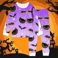 thumbnail image 2 of SJLDQY Halloween Girls Pajama Sets Long Sleeve Shirts Pants 2 Piece Pj Sets Hallowmas Printed Sleepwear Comfy Loungewear Sets for Girls, 2 of 3
