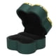 thumbnail image 4 of Caja de anillos iluminada flocado suave luminoso diseño de trébol de cuatro hojas caja de regalo de exhibición de joyería para bodas compromisos negro verde, 4 of 10