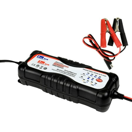 12 / 24 Volt Auto Output Intelligent Battery Charger for Car Boat (Best Trickle Charger For Car Battery)