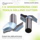 thumbnail image 5 of Broca de Inmersión Clásica con Punta de Carburo de 12,7 mm y Revestimiento de Teflón para Tallado de Tungsteno, Herramientas CNC para Carpintería, Fresa de 1/2 X 40, 5 of 5