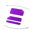 thumbnail image 2 of Unique Bargains Travel Suitcase Luggage Tags Bag Labels Aluminum Purple 2/7 Pack, 2 of 6