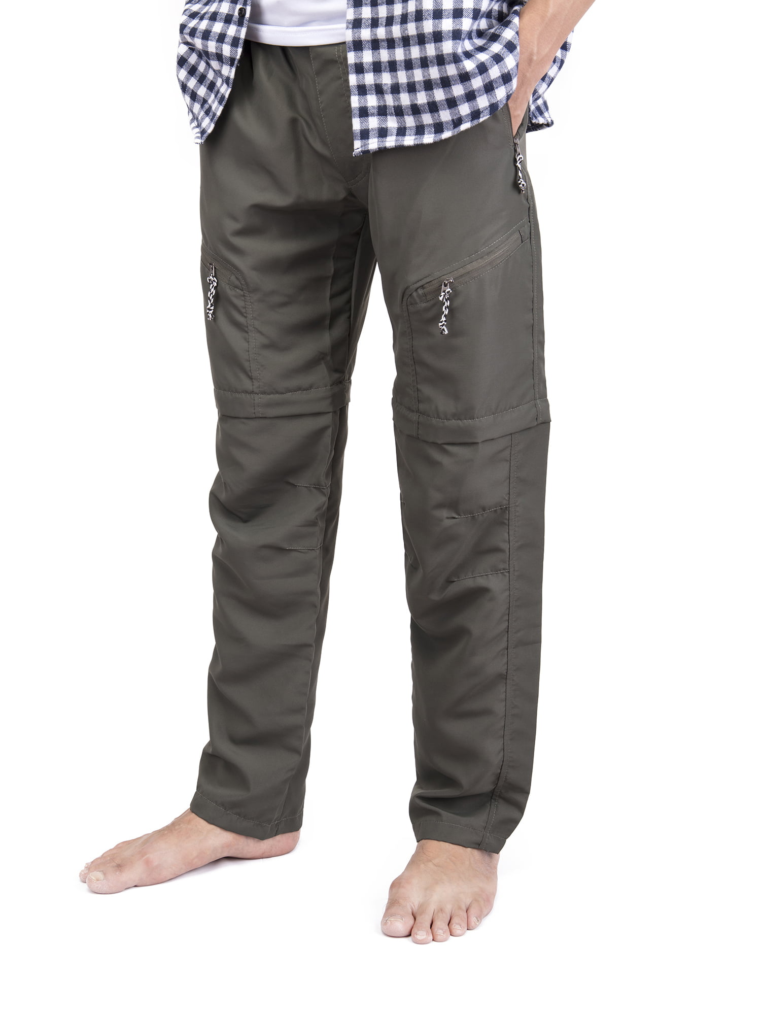 Mens Outdoor Anytime Quick Dry Convertible Lightweight Hiking Fishing Zip Off Cargo Work Pant