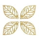 thumbnail image 1 of 200 unids / lote Vintage oro + aleación de Metal plateado filigrana hoja de árbol colgantes con dijes en forma de collar pendientes hallazgos Soledad hoja de árbol, 1 of 10