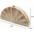 thumbnail image 2 of Kwuty Women Fan Shell Acrylic Clutch Purse Marble Evening Bag Unique Handbag Cute Shell Clutch Wedding Purse for Party, 2 of 7