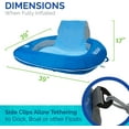 thumbnail image 6 of SwimWays Kelsyus Spring Float Pool Chair, Light Blue, 6 of 6