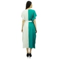 thumbnail image 2 of Bimba Womens Long Rayon 2 Colours Kaftan With Belt Designer Beach Cover Up Caftan Maxi Dress, 2 of 6