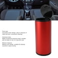 thumbnail image 4 of Haofy Aluminum Alloy Car Ashtray Trash Can, Push Type Lid, Multifunction Mini Garbage Container for Outdoor Travel, 4 of 8