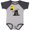 Heather and Navy, variant on Inktastic Halloween Haunted House Witch and Bats Boys or Girls Baby Bodysuit