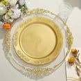thumbnail image 3 of BalsaCircle 10 Gold 10" Plastic Salad Plates Gold Trim Wedding Party Catering Tableware, 3 of 8