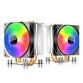 thumbnail image 4 of LED CPU FAN Desktop Computer 4 Heatpipes Colorful Temperature Control Quiet, 4 of 12