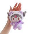 thumbnail image 2 of Personalizado 12cm Sanrio Kuromi My Melody Cat Pc perro Hello gatito llavero Anime figura de felpa colgante accesorios animales juguetes de peluche, 2 of 4