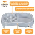 thumbnail image 5 of Neater Pet Brands Neater Slow Feeder Double Diner Food and Water Bowl - Improves Digestion, Stops Obesity, and Slows Down Eating, Vanilla Bean, 5 of 9